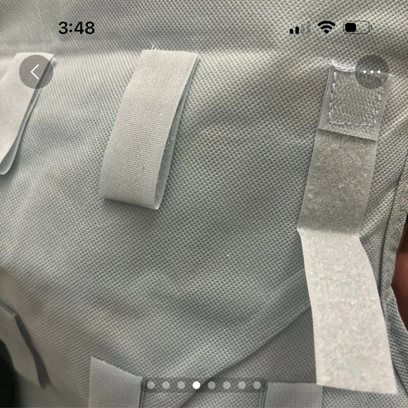 Sundress Shape Jewelry Holder 2 Sided Velcro Closures in the back with Hanger - Picture 5 of 9